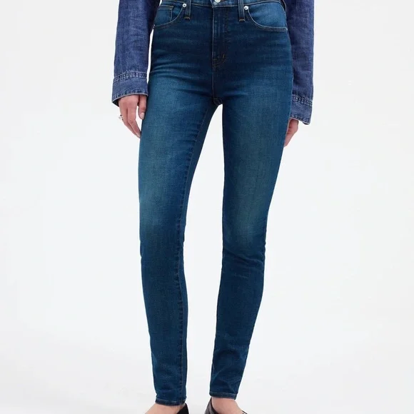Madewell 10” High Rise Women's Blue Skinny Jeans - Picture 2 of 7